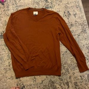 St. John’s Bay burnt orange v-neck sweater